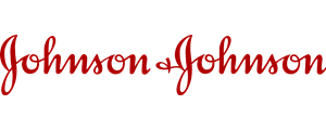 The Johnson & Johnson logo, a red rectangular shape with the company name in white letters and an "&" symbol in the middle.