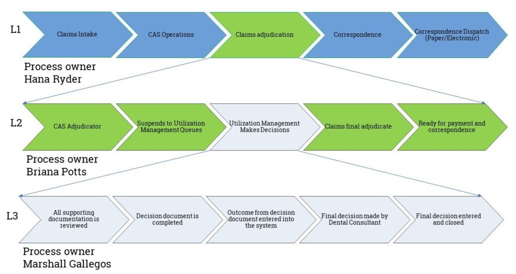 Manual Reviews of Medicaid Claims Process L-Map