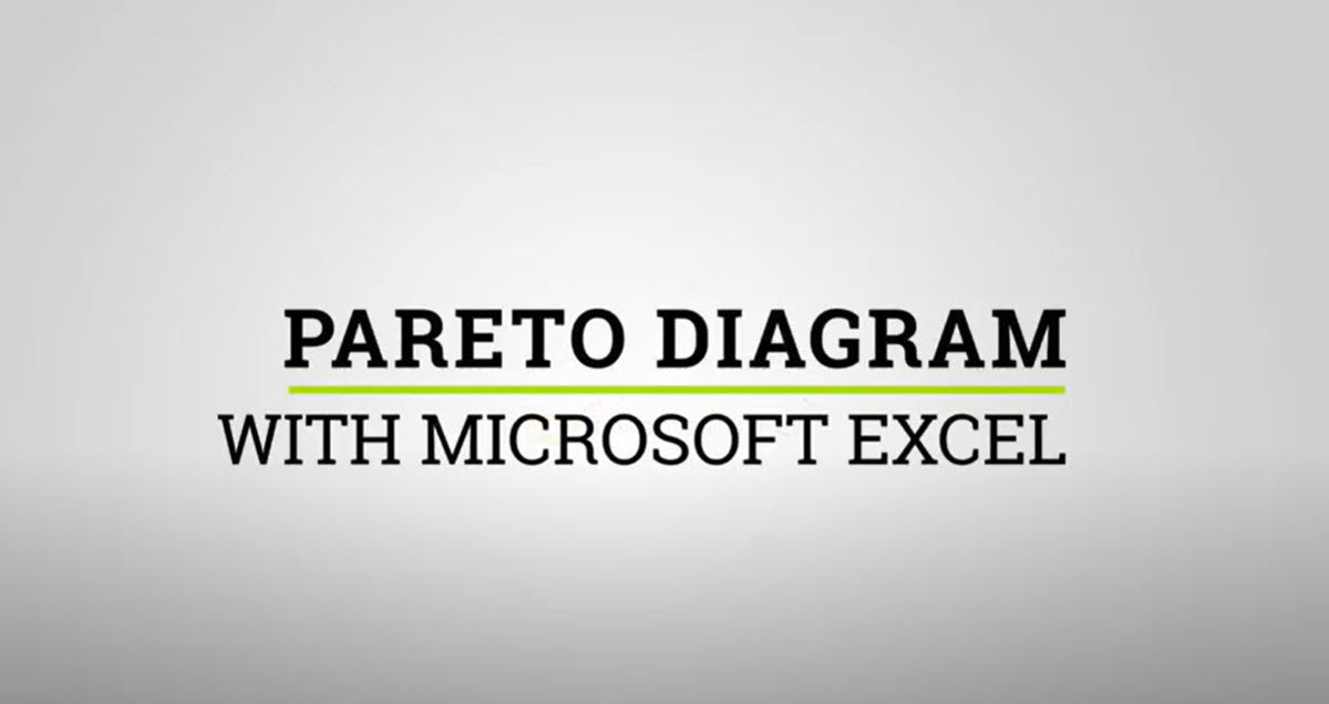 How to Create a Pareto Diagram Using MS-Excel