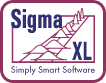 SigmaXL logo, a smart and efficient tool for data-driven decision-making
