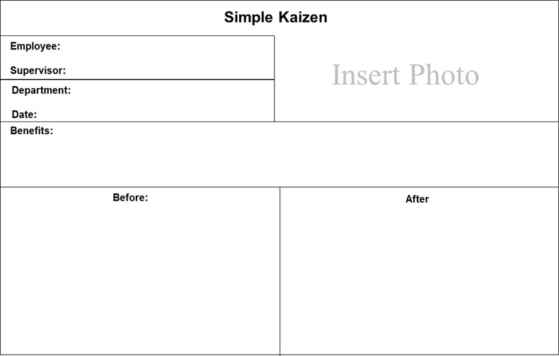 Simple Kaizen Template