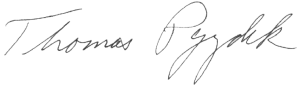 Thomas Pyzdek's signature