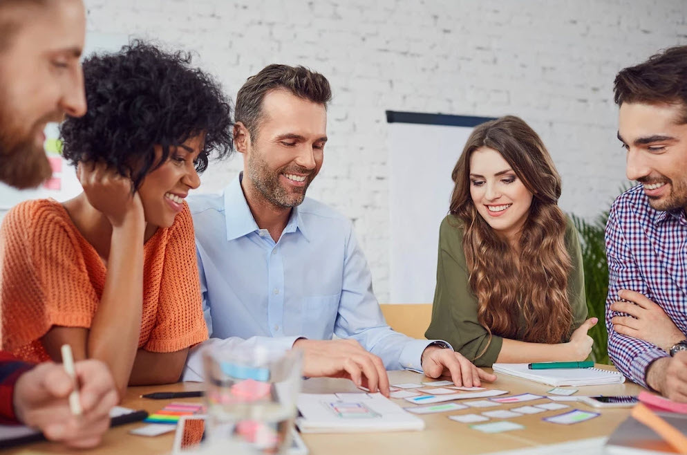 A team of professionals engaged in Lean Six Sigma training and certifications.