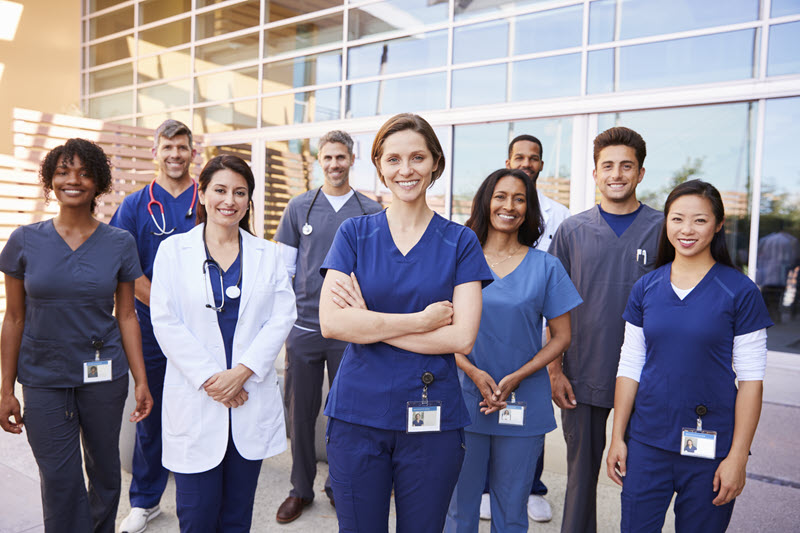 Picture of happy healthcare workers