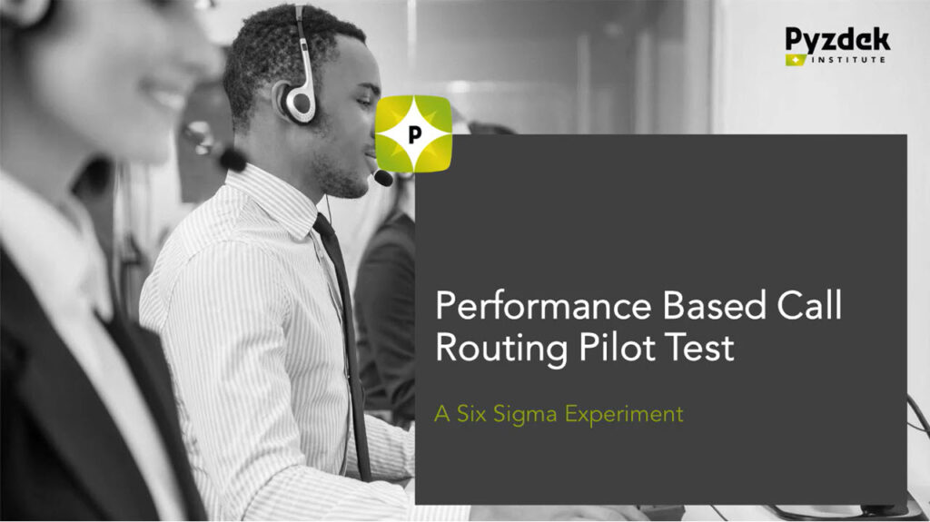 Cover for Performance Based Call Routing Pilot Test Webinar