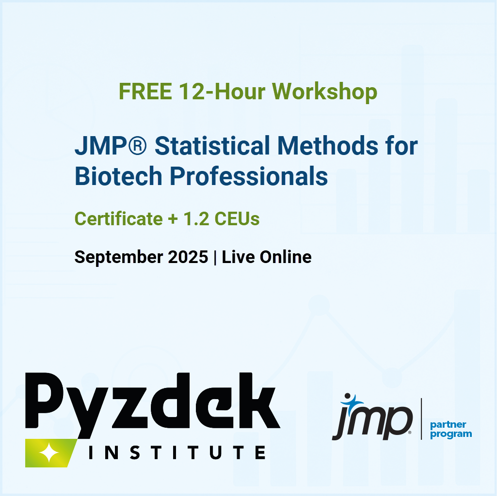 Free JMP Workshop: Statistical Methods for Biotech Professionals